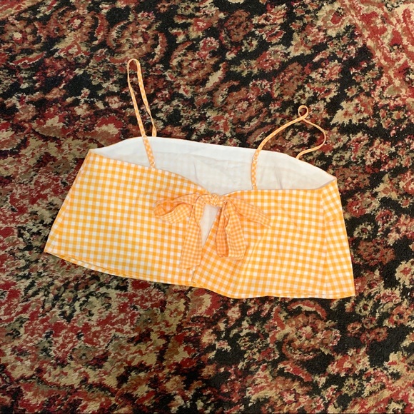 Lovers + Friends Bowie tangerine tie back top - Picture 6 of 7